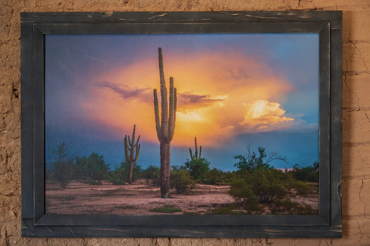 Ebony frame Ebony, a hand-made double frame by Casa de Baca Studios, Florence AZ