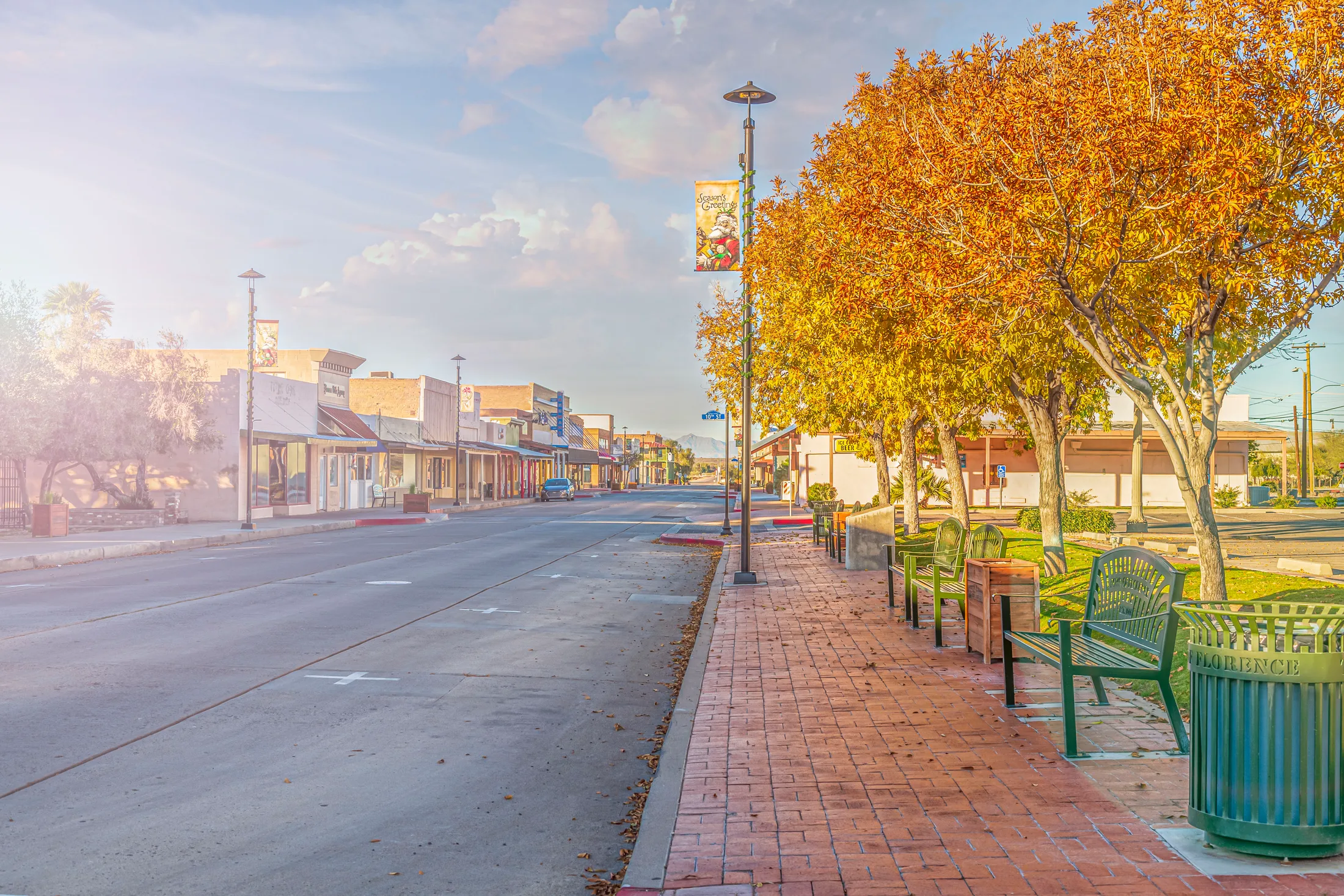 Mar (21) 10th Street & Main Street Downtown Florence AZ 10th Street & Main Street Downtown Florence AZ, architecture, a fine art photograph by Michael Joseph Baca