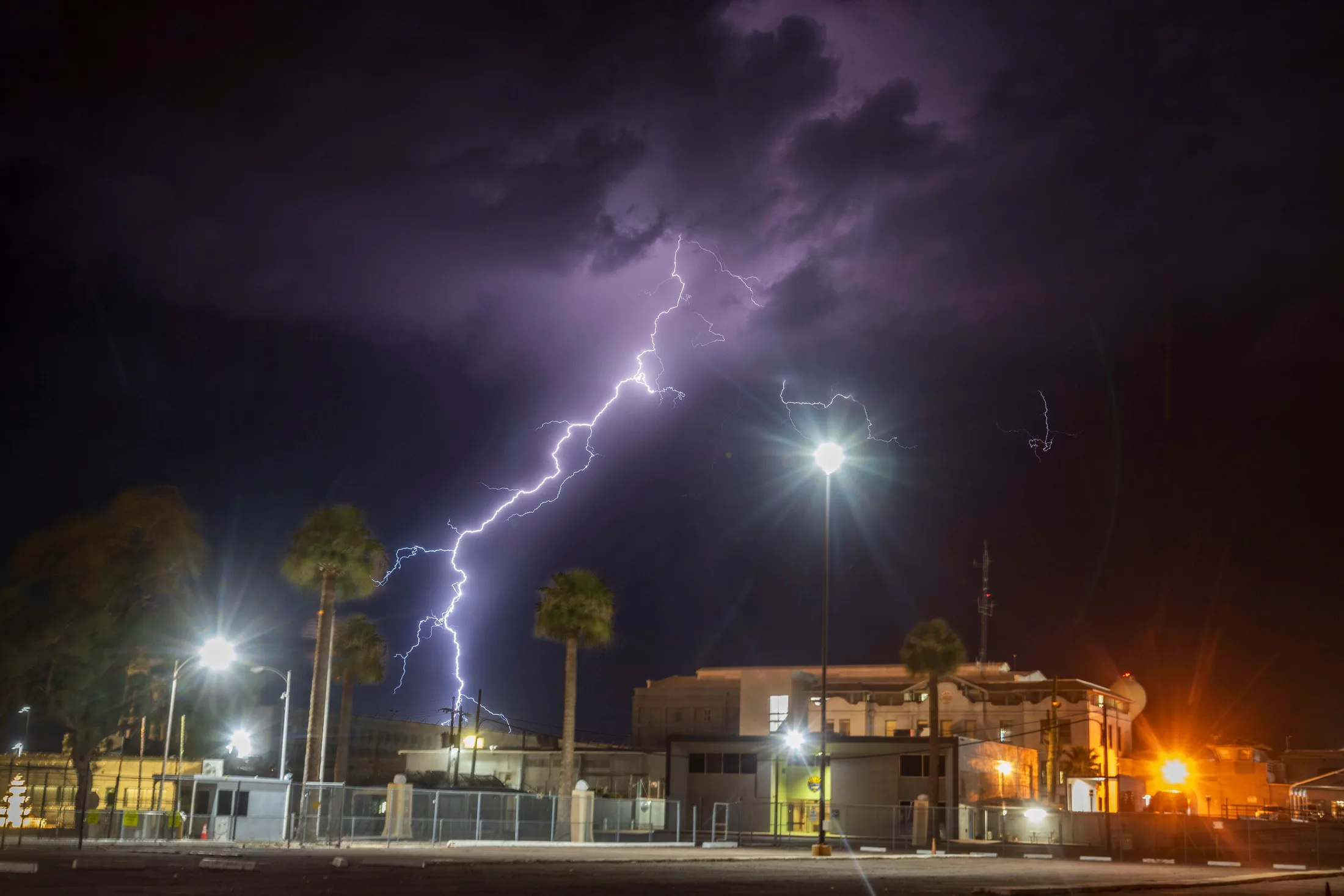 MST (46) ASPC Florence ASPC Florence, lightning, a fine art photograph by Michael Joseph Baca, Casa de Baca Studios, Florence, Arizona