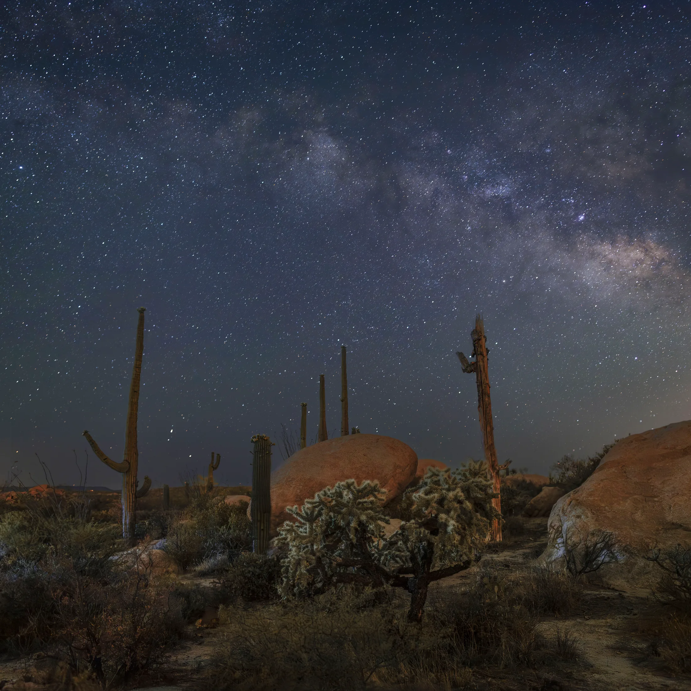 MMY (24) Boulders Florence AZ-1 Boulders Florence AZ-1, milky way, a fine art photograph by Michael Joseph Baca, Casa de Baca Studios, Florence, Arizona
