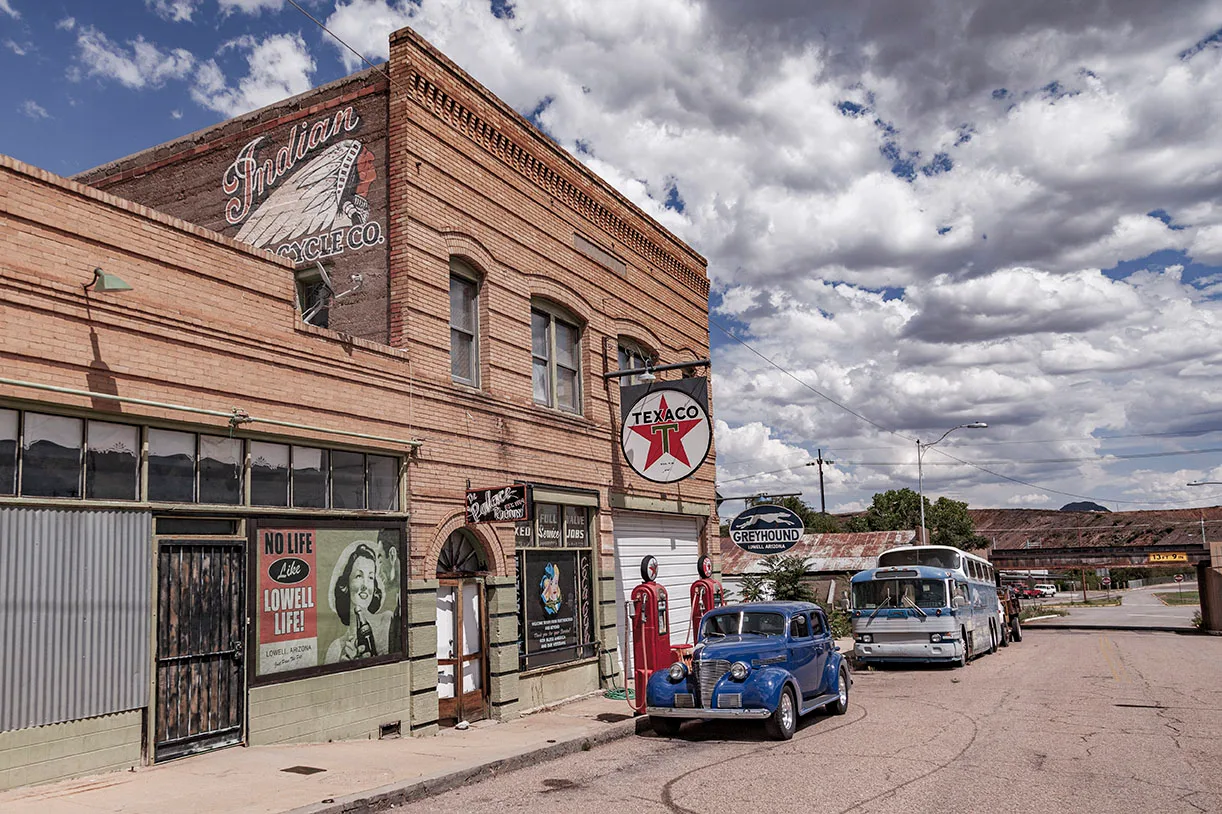 CJL08 Lowell near Bisbee Arizona CJL08 Lowell near Bisbee Arizona, vehicles by Janell Evelyn Baca, Casa de Baca Studios, Florence, Arizona