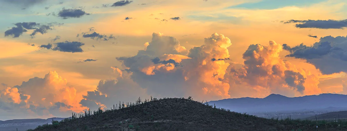 JS029 Clouds Sunset from San Xavier del Bac Mission Clouds Sunset from San Xavier del Bac Mission, a fine art photograph by Janell Evelyn Baca