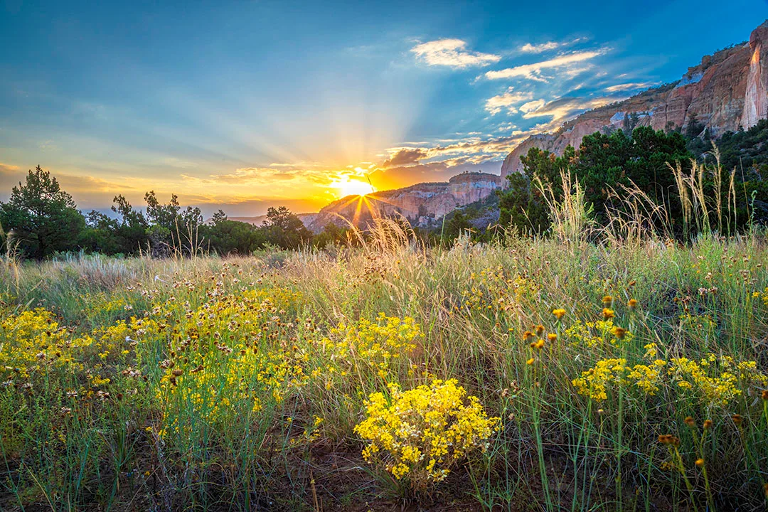 MSS (79) El Malpais NM El Malpais NM, sunset and sunrise, a fine art photograph by Michael Joseph Baca, Casa de Baca Studios, Florence, Arizona
