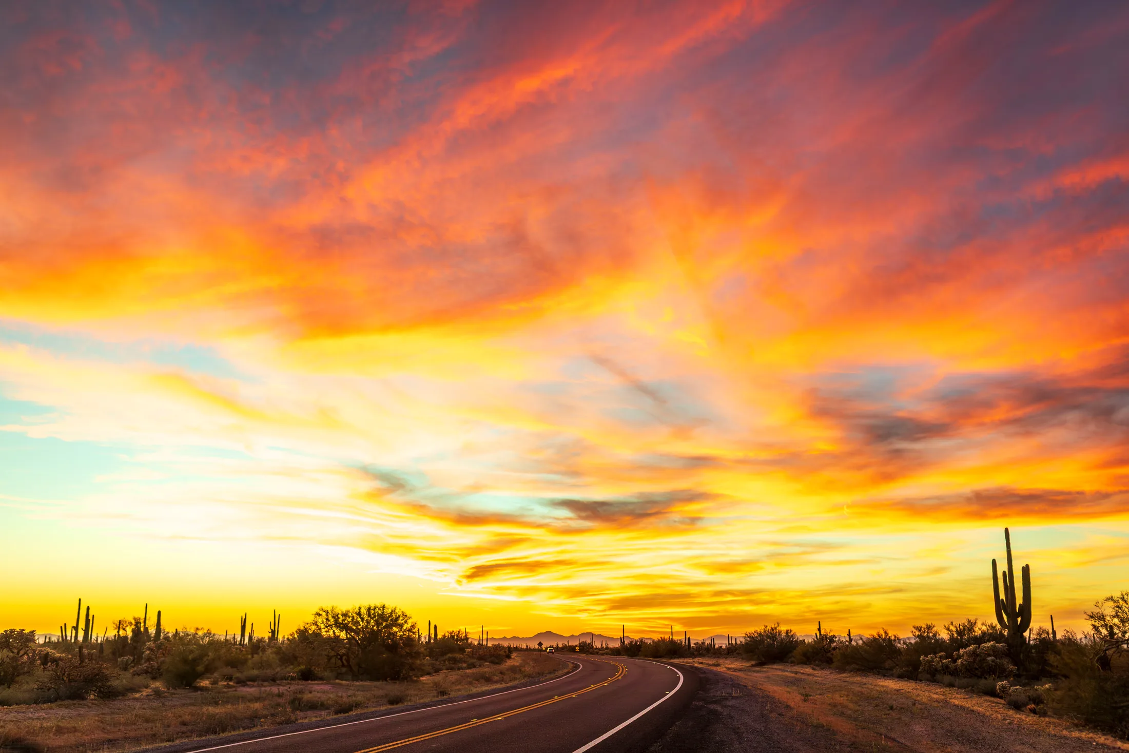 MSS (99) Florence AZ Florence AZ, sunset and sunrise, a fine art photograph by Michael Joseph Baca, Casa de Baca Studios, Florence, Arizona
