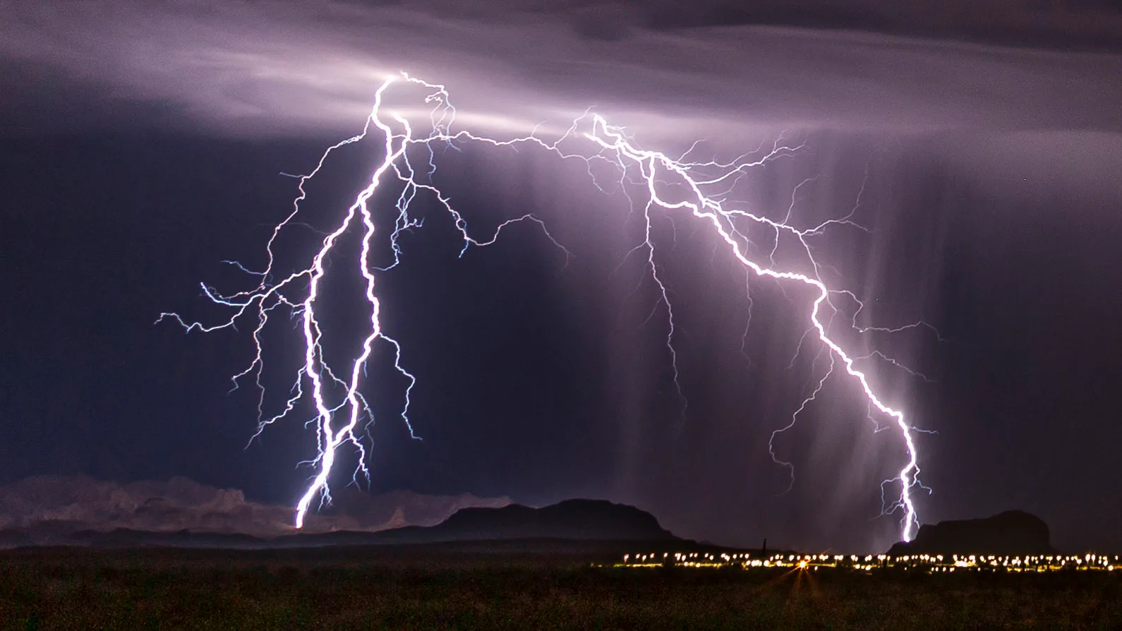 MST (14) Florence AZ Florence AZ, lightning, a fine art photograph by Michael Joseph Baca, Casa de Baca Studios, Florence, Arizona