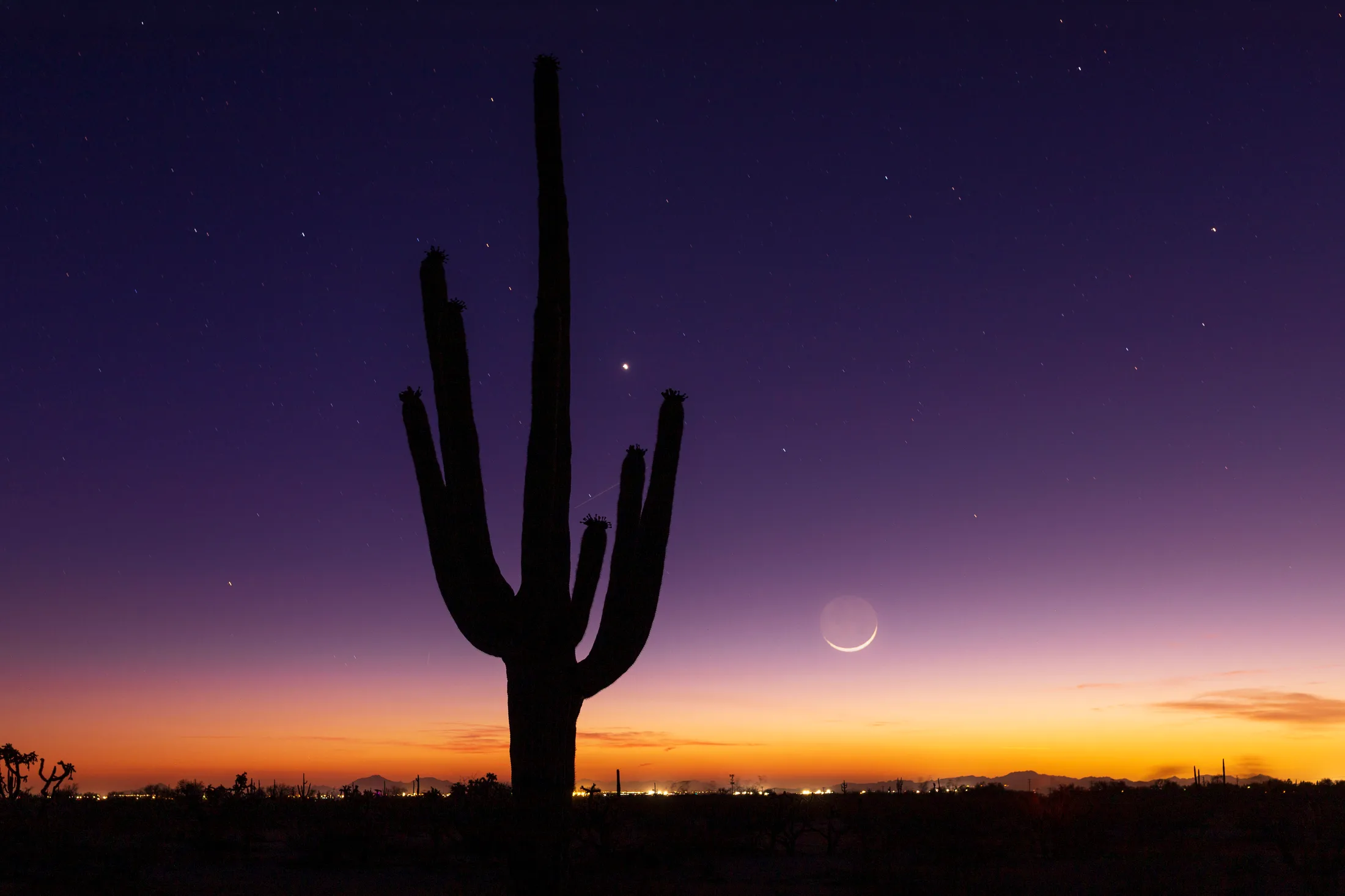 MMN (36) Florence AZ Florence AZ, moon, a fine art photograph by Michael Joseph Baca, Casa de Baca Studios, Florence, Arizona