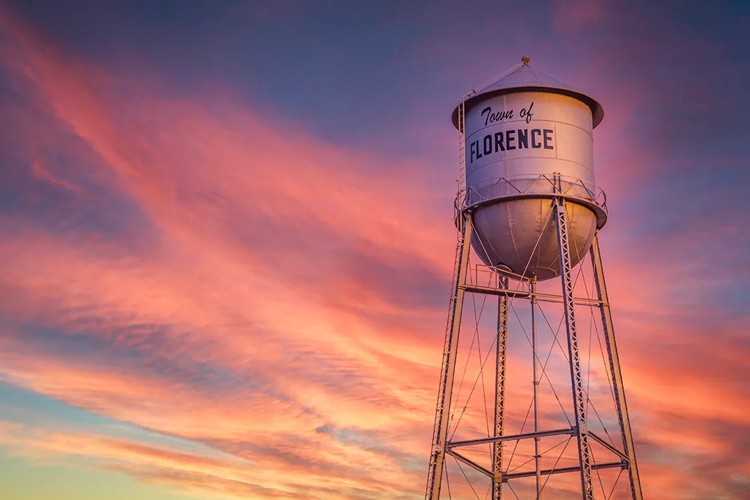 MSS (104) Florence, AZ Florence, AZ, sunset and sunrise, a fine art photograph by Michael Joseph Baca, Casa de Baca Studios, Florence, Arizona