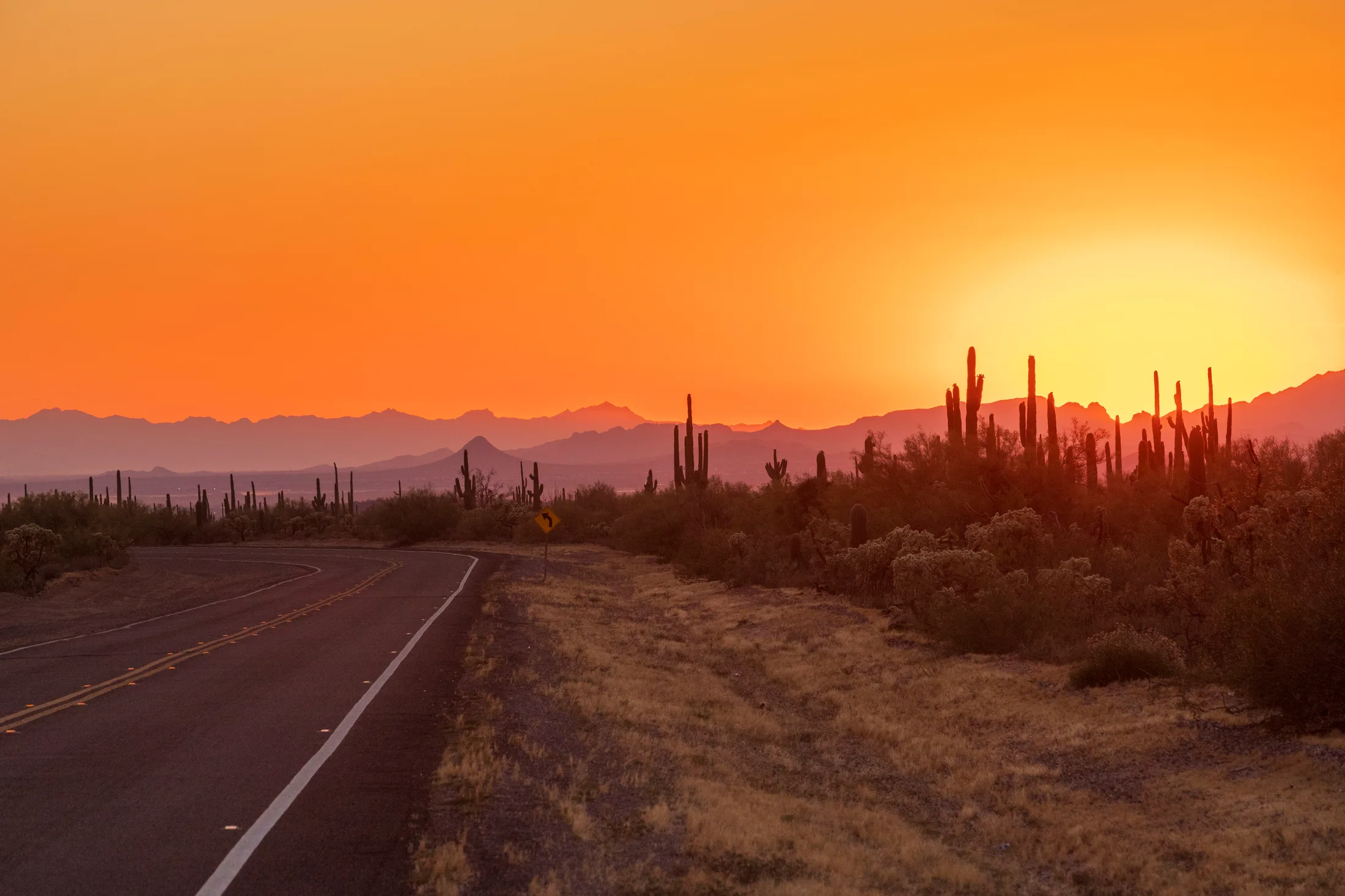 MSS (88) Florence kelvin Highway Florence AZ Florence kelvin Highway Florence AZ, sunset and sunrise, a fine art photograph by Michael Joseph Baca