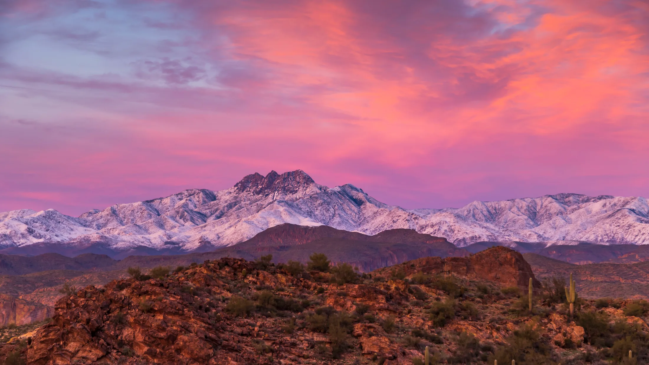 MSN (1) Four Peaks Arizona Four Peaks Arizona, snow, a fine art photograph by Michael Joseph Baca, Casa de Baca Studios, Florence, Arizona