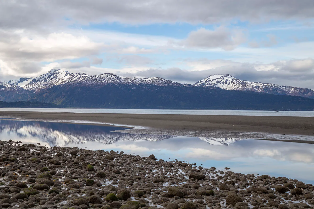 JW017 Homer AK Homer AK, ocean and lake and river and pier, a fine art photograph by Janell Evelyn Baca