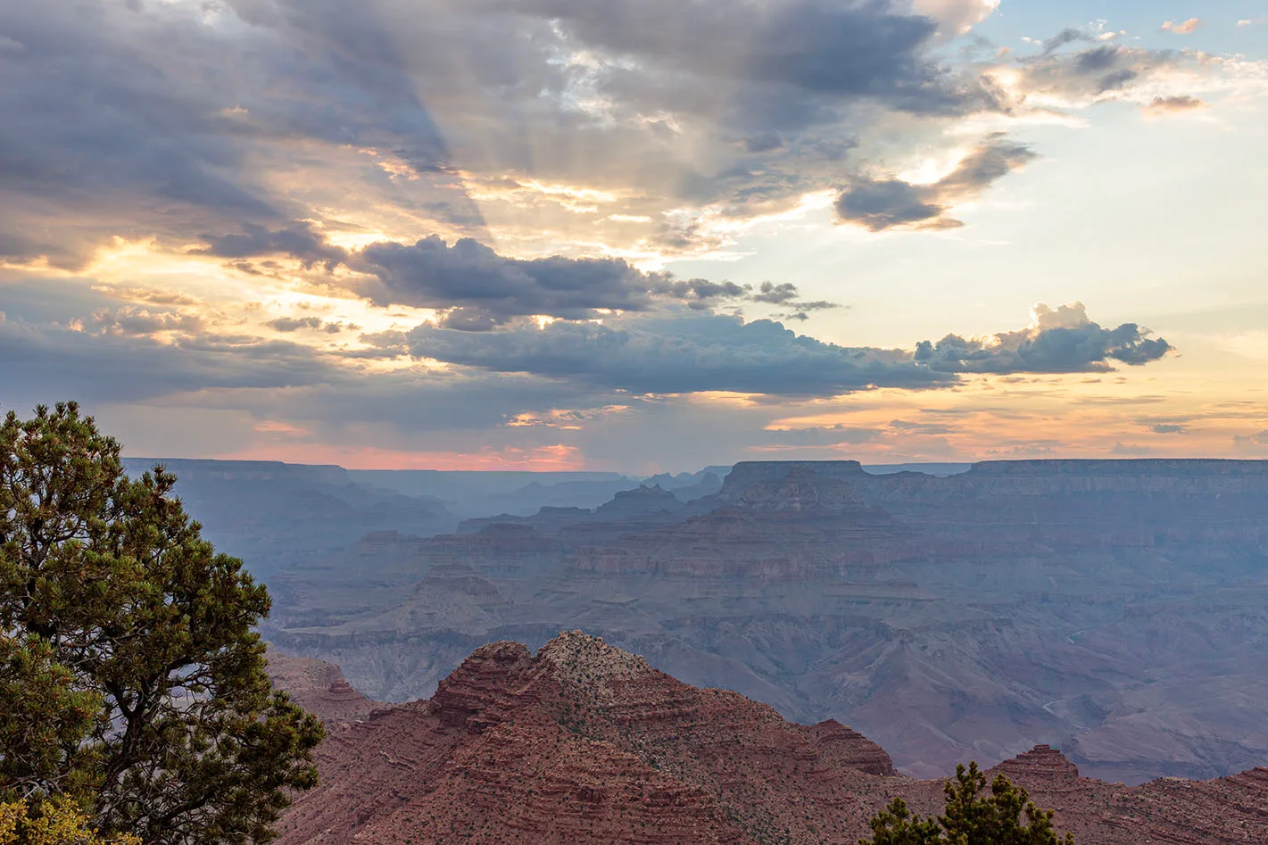 JS050 Sunray Sunset South Rim Grand Canyon JS050 Sunray Sunset South Rim Grand Canyon by Janell Evelyn Baca, Casa de Baca Studios, Florence, Arizona