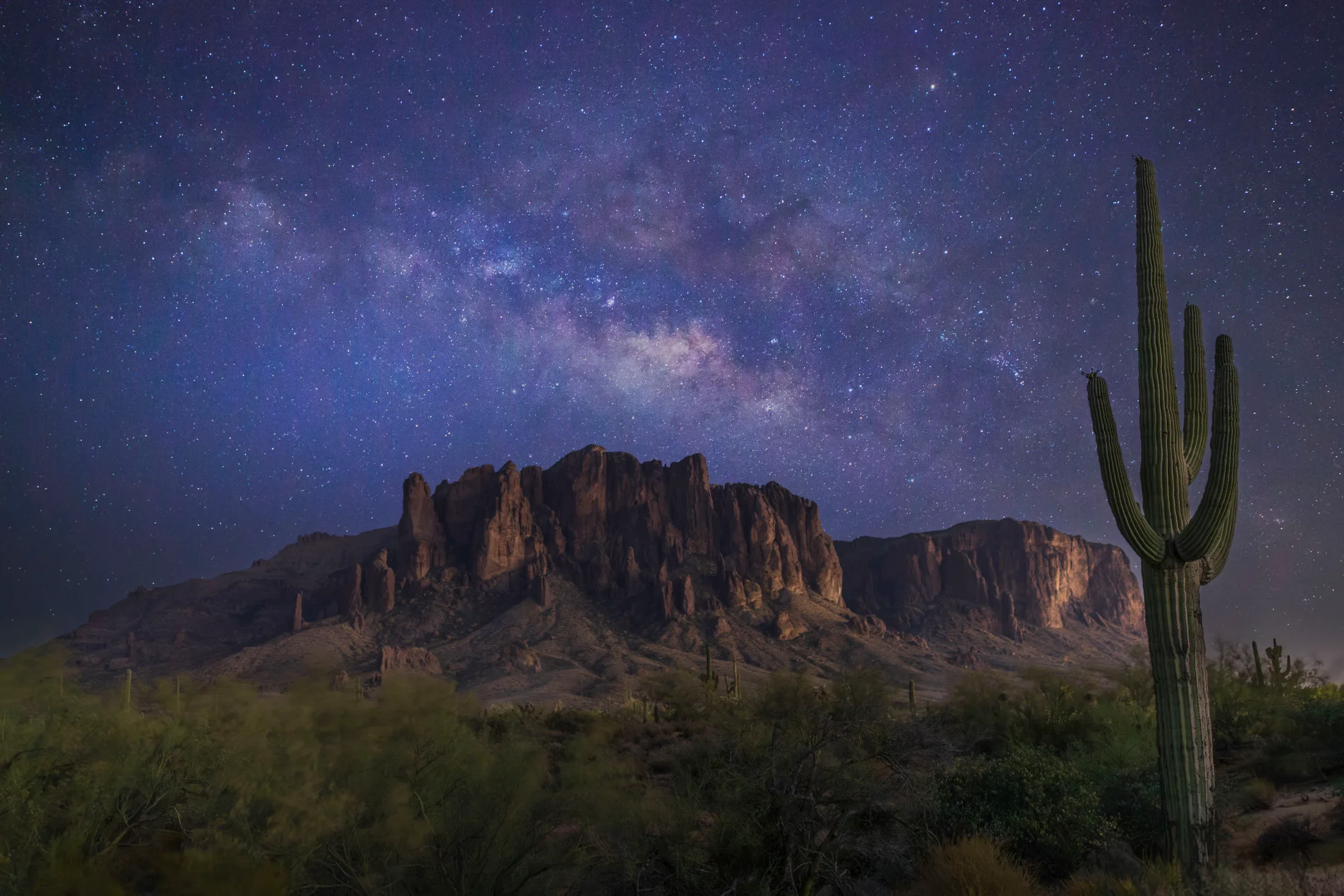 MMY (29) Lost Dutchman State Park Milky Way AZ Lost Dutchman State Park Milky Way AZ, a fine art photograph by Michael Joseph Baca, Casa de Baca Studios, Florence, Arizona