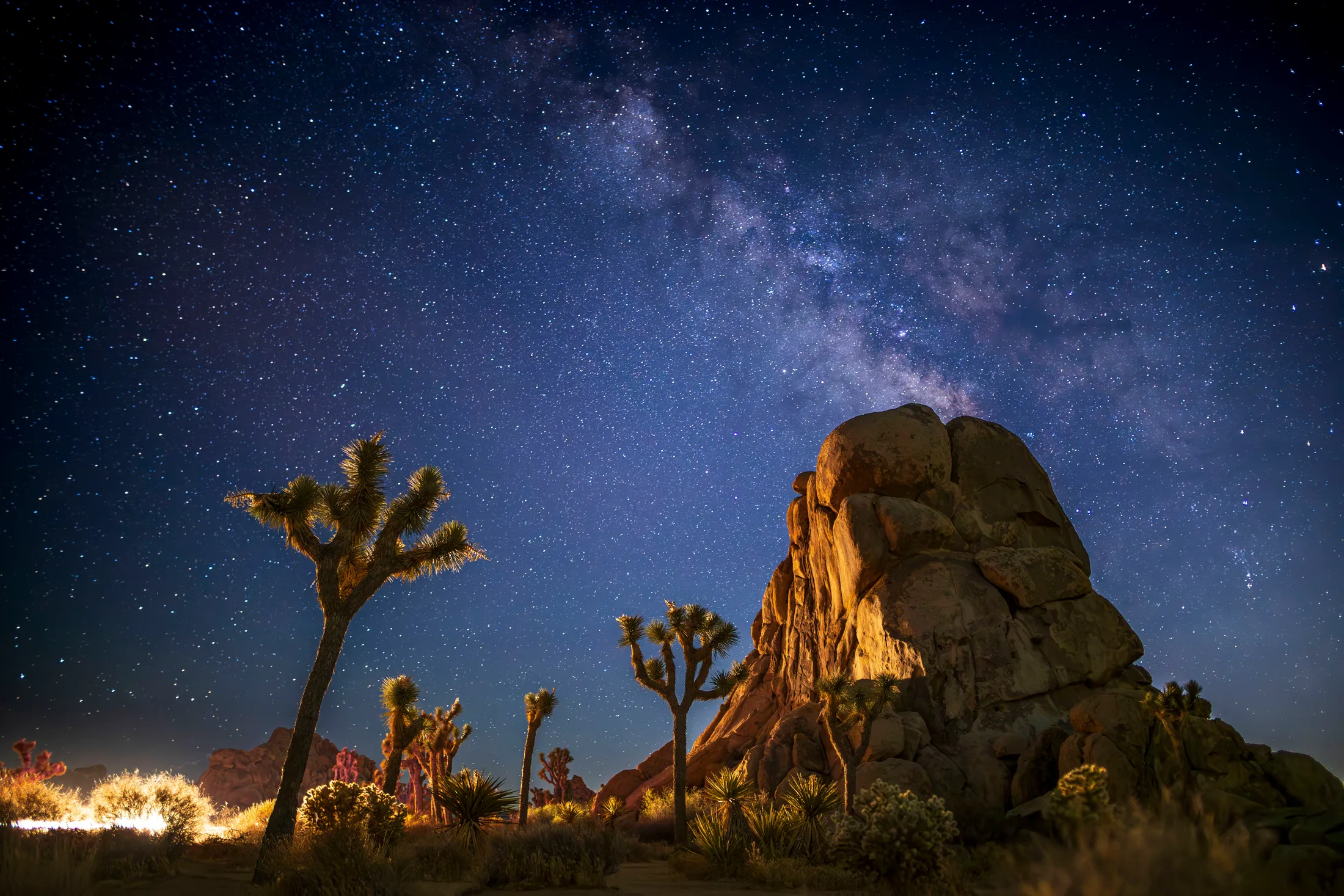 MMY (19) Milky Way at Joshua Tree National Park Milky Way at Joshua Tree National Park, a fine art photograph by Michael Joseph Baca, Casa de Baca Studios, Florence, Arizona