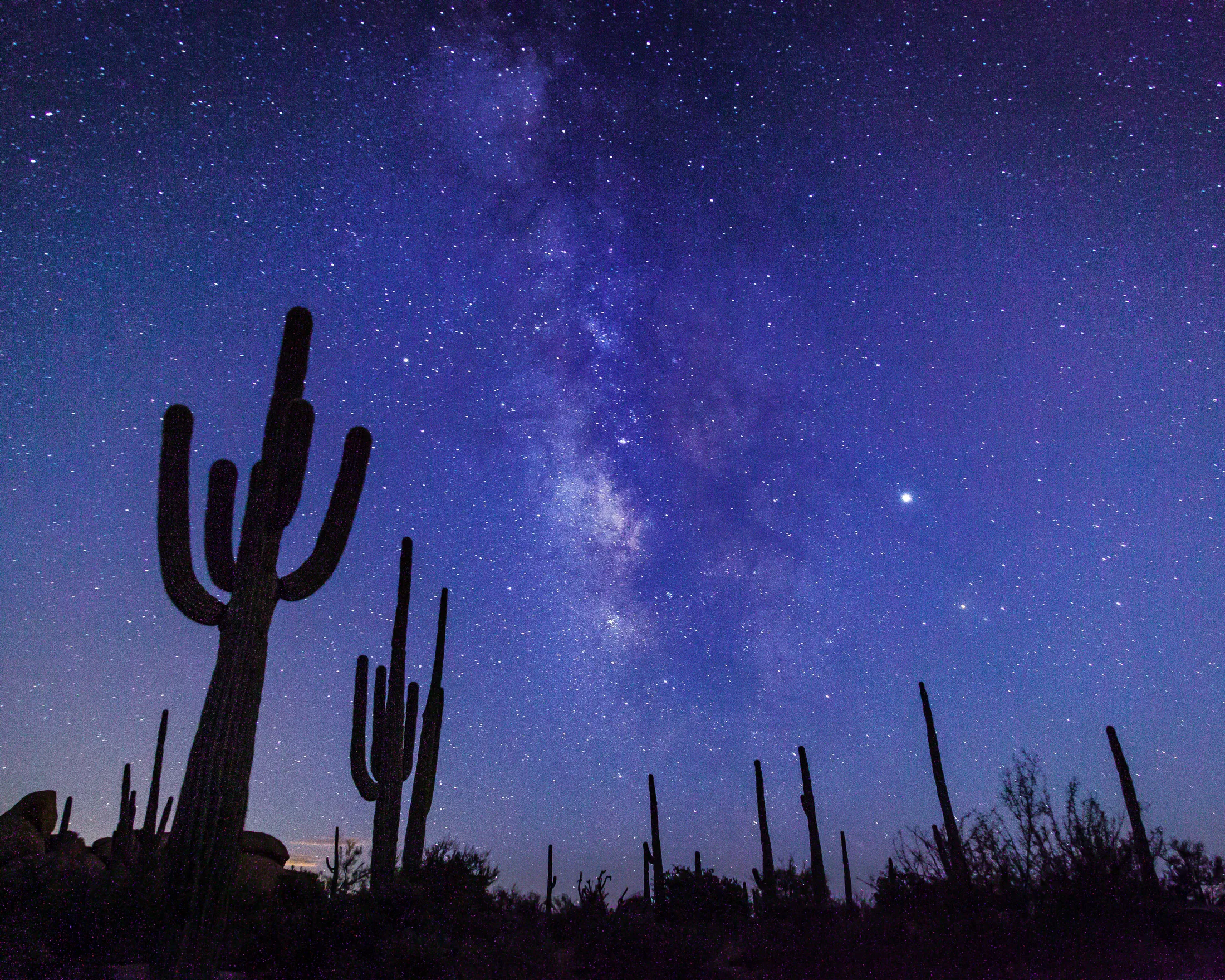 MMY (15) Milky Way Boulders Florence AZ Milky Way Boulders Florence AZ, a fine art photograph by Michael Joseph Baca, Casa de Baca Studios, Florence, Arizona