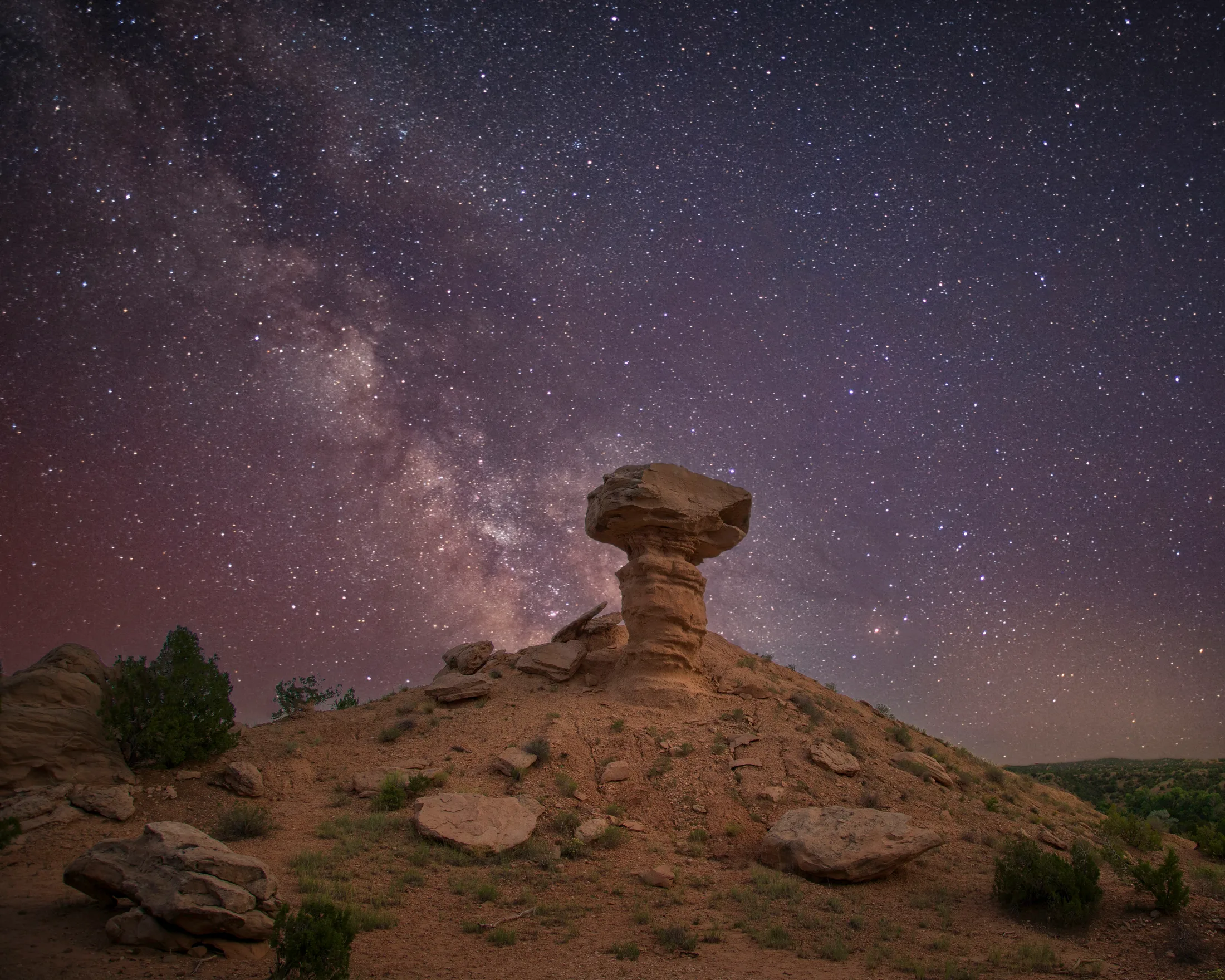 MMY (23) Milky Way Santa Fe New Mexico Milky Way Santa Fe New Mexico, a fine art photograph by Michael Joseph Baca, Casa de Baca Studios, Florence, Arizona