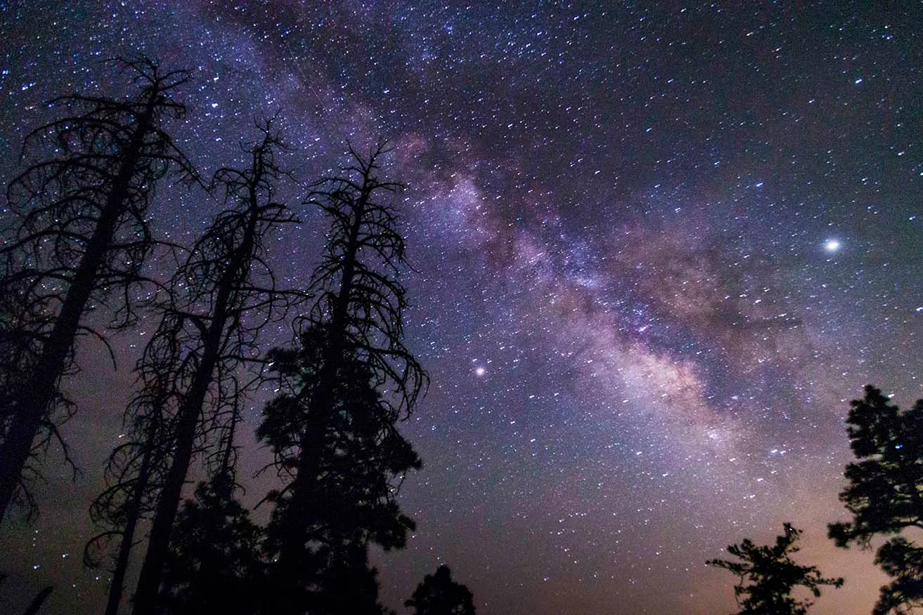 KJM19 Mogollon Rim Milky Way Mogollon Rim Milky Way, a fine art photograph by Janell Evelyn Baca, Casa de Baca Studios, Florence, Arizona