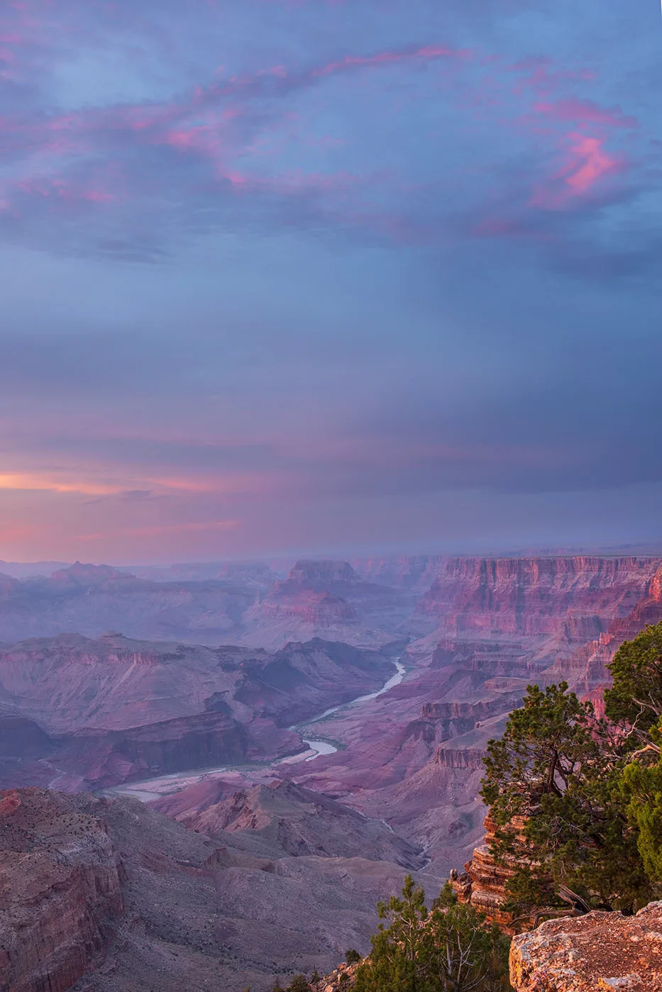MSS (105) Grand Canyon & Colorado River MSS (105) Grand Canyon & Colorado River, sunset and sunrise by Michael Joseph Baca, Casa de Baca Studios, Florence, Arizona