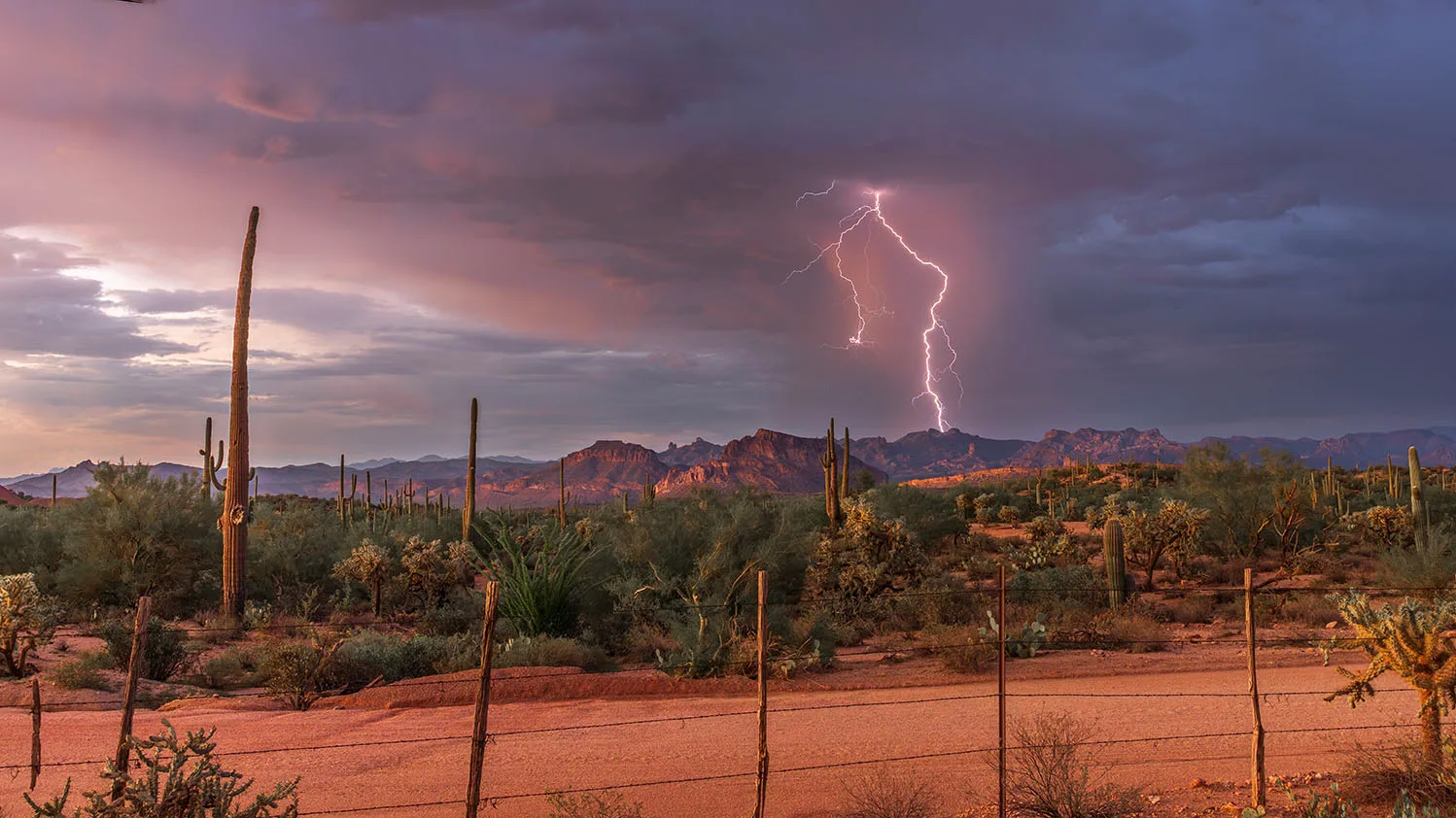 MST (75) Buttes Lightning Florence Arizona MST (75) Buttes Lightning Florence Arizona by Michael Joseph Baca, Casa de Baca Studios, Florence, Arizona