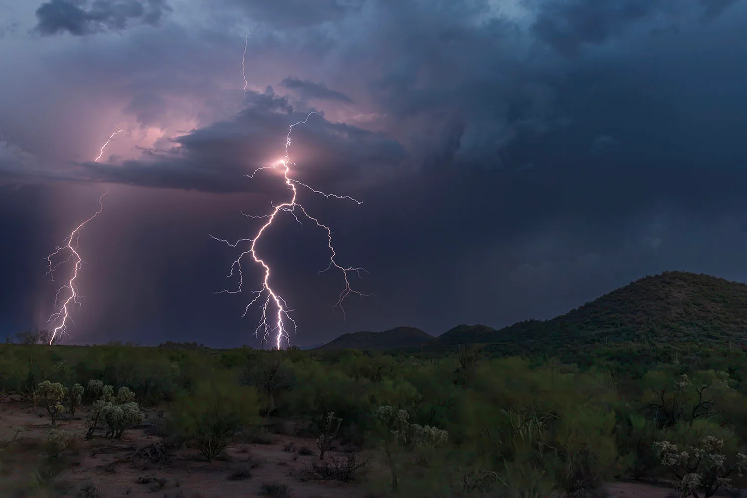 MST (80) Lightning off Highway 79 south of Florence MST (80) Lightning off Highway 79 south of Florence by Michael Joseph Baca, Casa de Baca Studios, Florence, Arizona