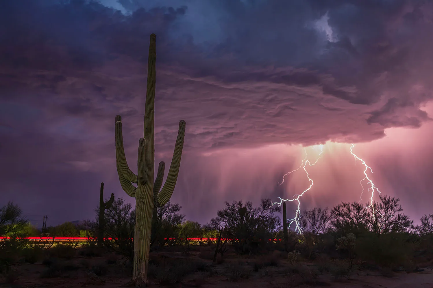 MST (81) Lightning off Highway 79 south of Florence MST (81) Lightning off Highway 79 south of Florence by Michael Joseph Baca, Casa de Baca Studios, Florence, Arizona