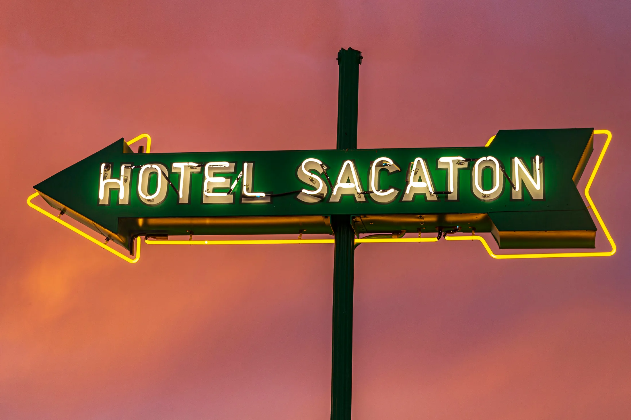 Neon (7) Neon Sign Park Casa Grande AZ Neon Sign Park Casa Grande AZ, a fine art photograph by Michael Joseph Baca, Casa de Baca Studios, Florence, Arizona