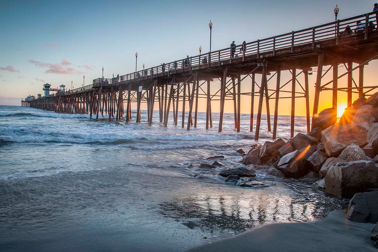 JW004 Oceanside Pier CA Oceanside Pier CA, a fine art photograph by Janell Evelyn Baca, Casa de Baca Studios, Florence, Arizona
