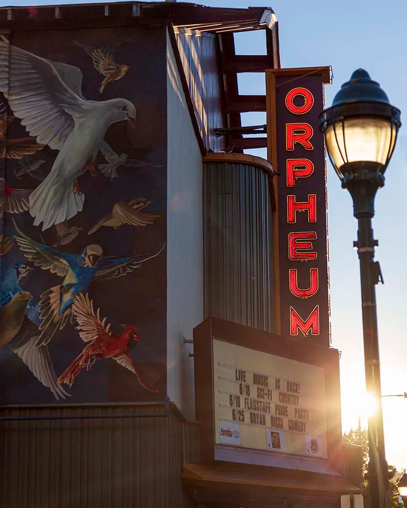 JA006 Orpheum Flagstaff Orpheum Flagstaff, architecture, a fine art photograph by Janell Evelyn Baca, Casa de Baca Studios, Florence, Arizona