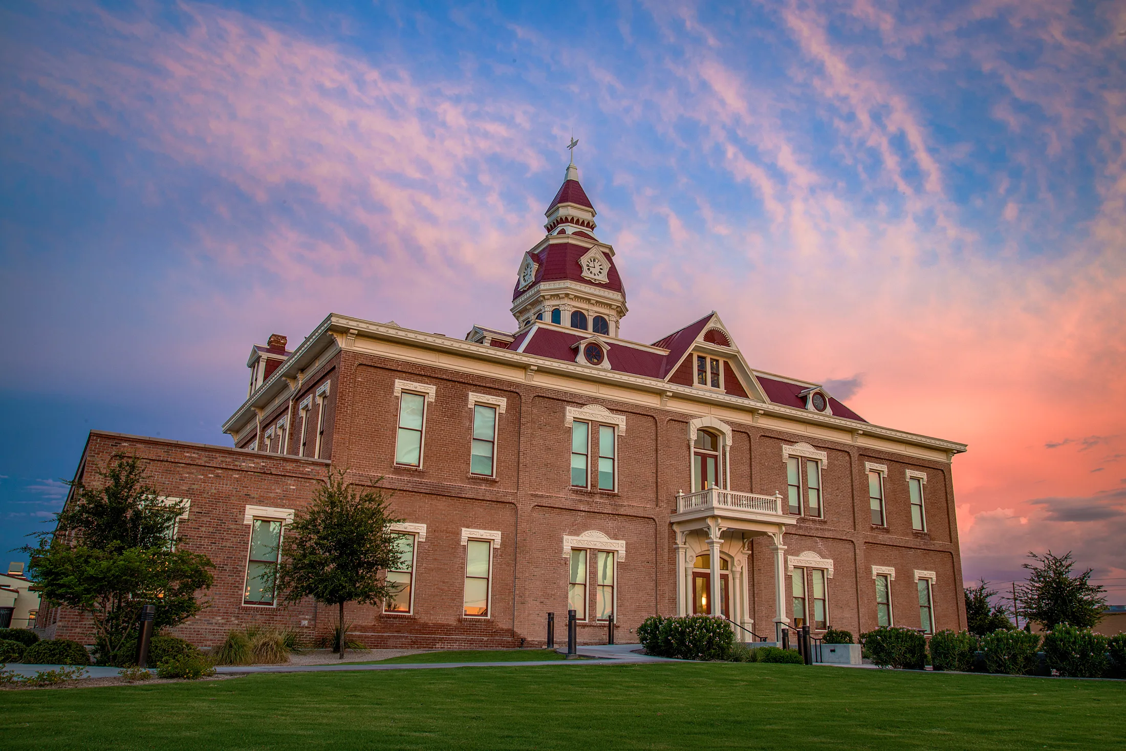 MAR (2) Pinal County Courthouse Florence AZ Pinal County Courthouse Florence AZ, architecture, a fine art photograph by Michael Joseph Baca