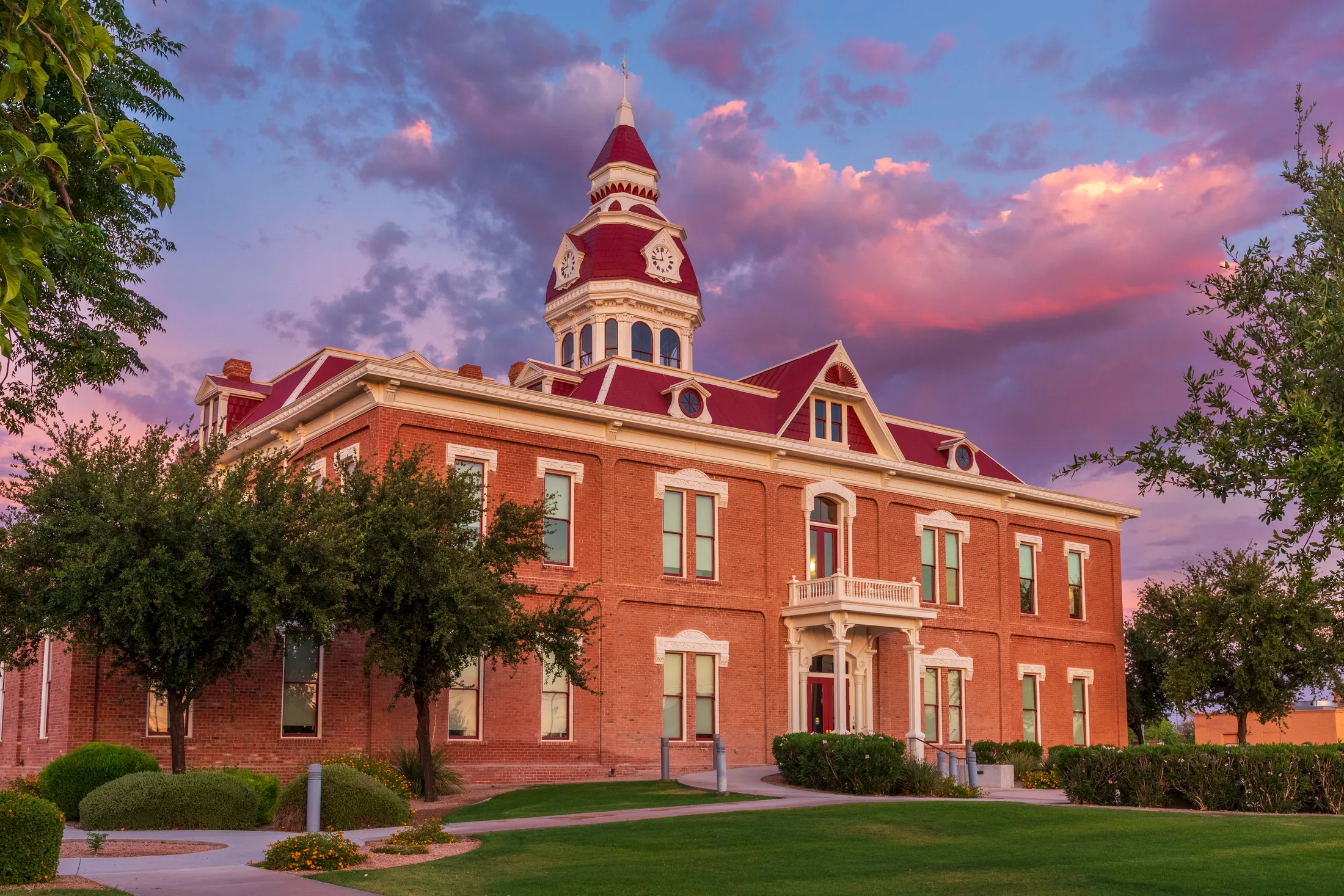 MAR (52) Pinal County Courthouse Florence AZ Pinal County Courthouse Florence AZ, architecture, a fine art photograph by Michael Joseph Baca
