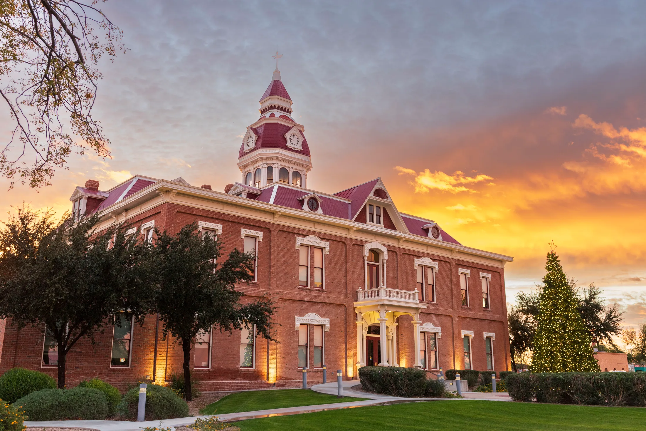 MAR (51) Pinal County Courthouse Florence AZ Pinal County Courthouse Florence AZ, architecture, a fine art photograph by Michael Joseph Baca