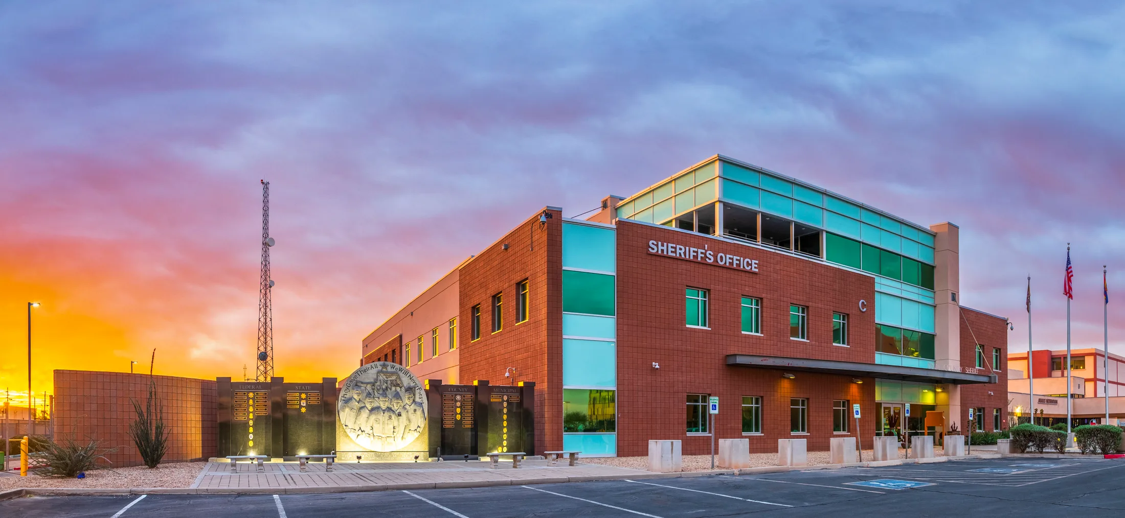 MAR (41) Pinal County Sheriff Department Pinal County Sheriff Department, architecture, a fine art photograph by Michael Joseph Baca