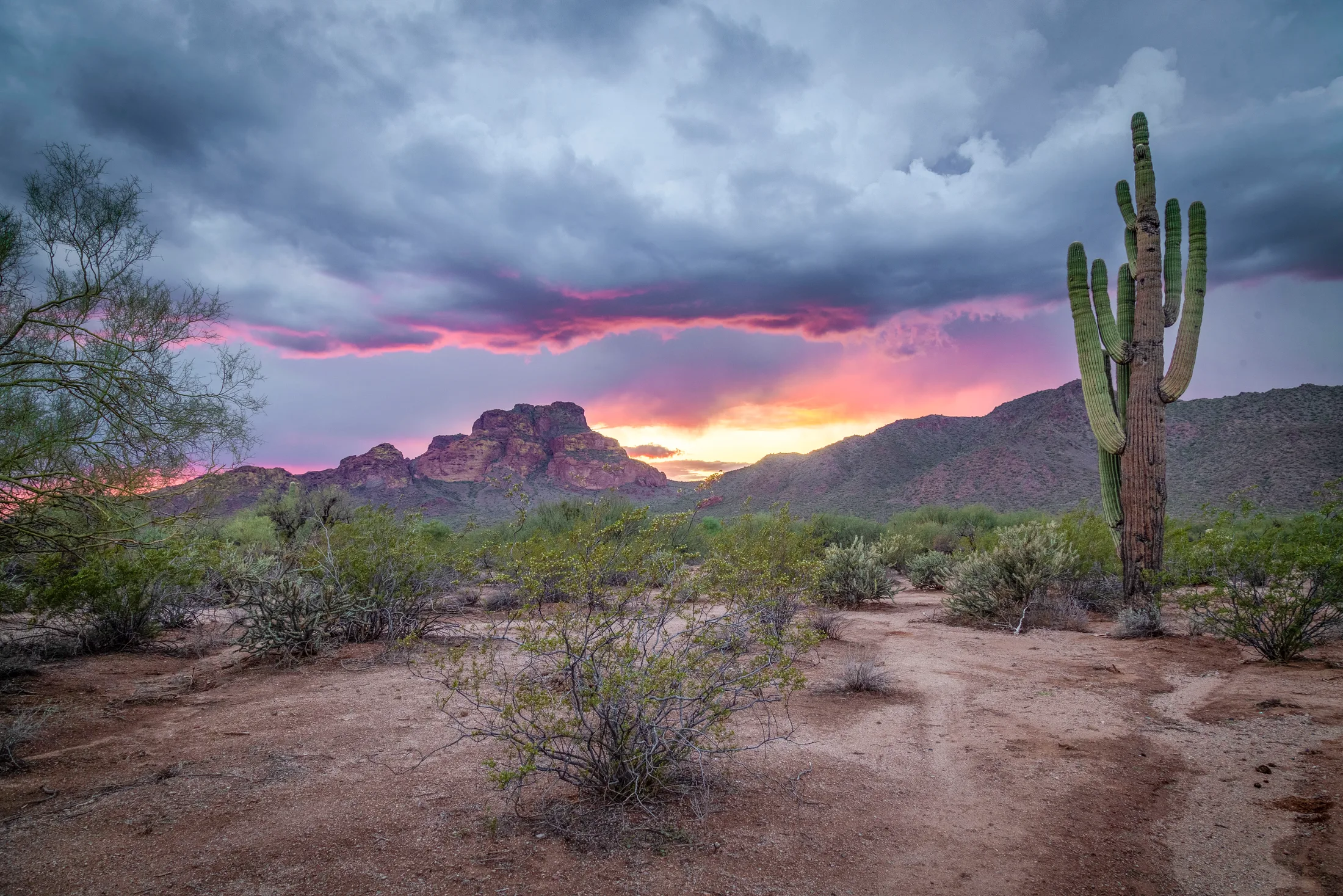 MSS (8) Salt River AZ Salt River AZ, sunset and sunrise, a fine art photograph by Michael Joseph Baca, Casa de Baca Studios, Florence, Arizona