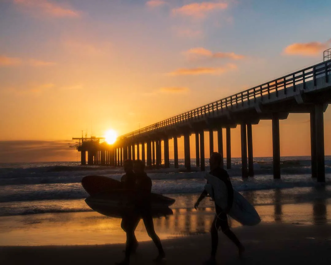 JW003 Scripps Pier LaJolla CA Scripps Pier LaJolla CA, ocean and lake and river and pier, a fine art photograph by Janell Evelyn Baca