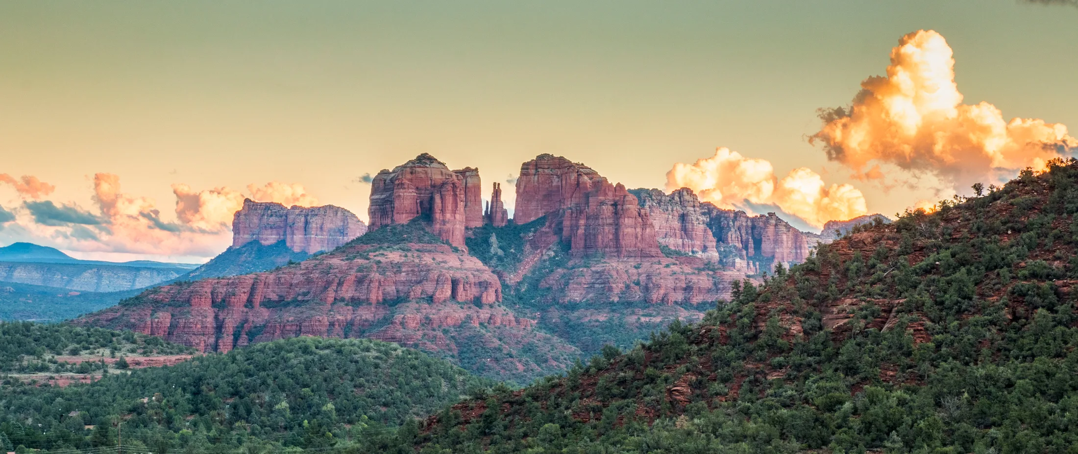MSS (4) Sedona Arizona Sedona Arizona, sunset and sunrise, a fine art photograph by Michael Joseph Baca, Casa de Baca Studios, Florence, Arizona