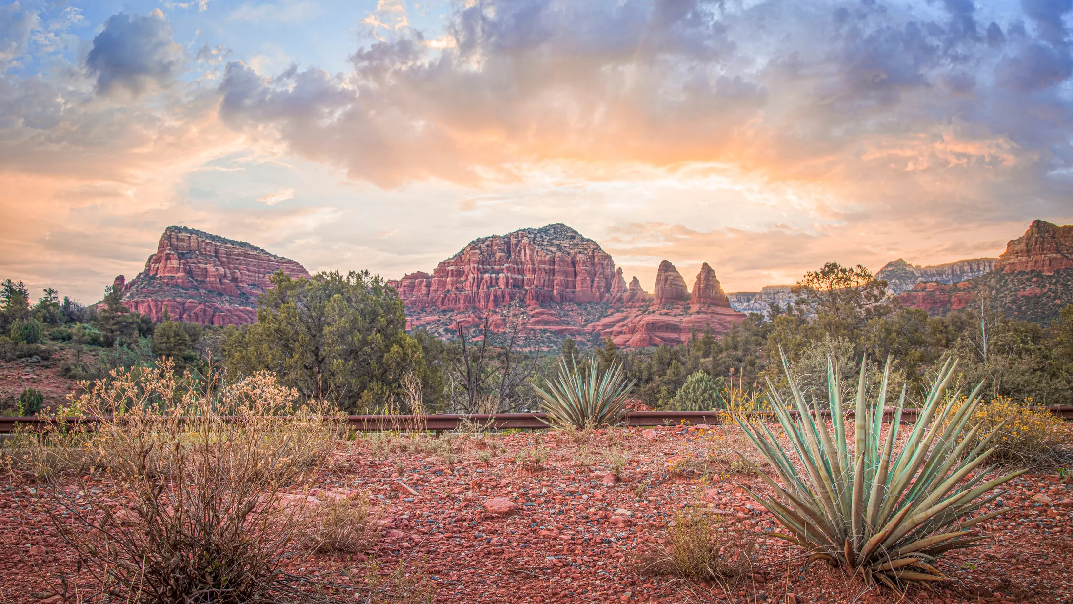 MSS (61) Sedona AZ Sedona AZ, sunset and sunrise, a fine art photograph by Michael Joseph Baca, Casa de Baca Studios, Florence, Arizona