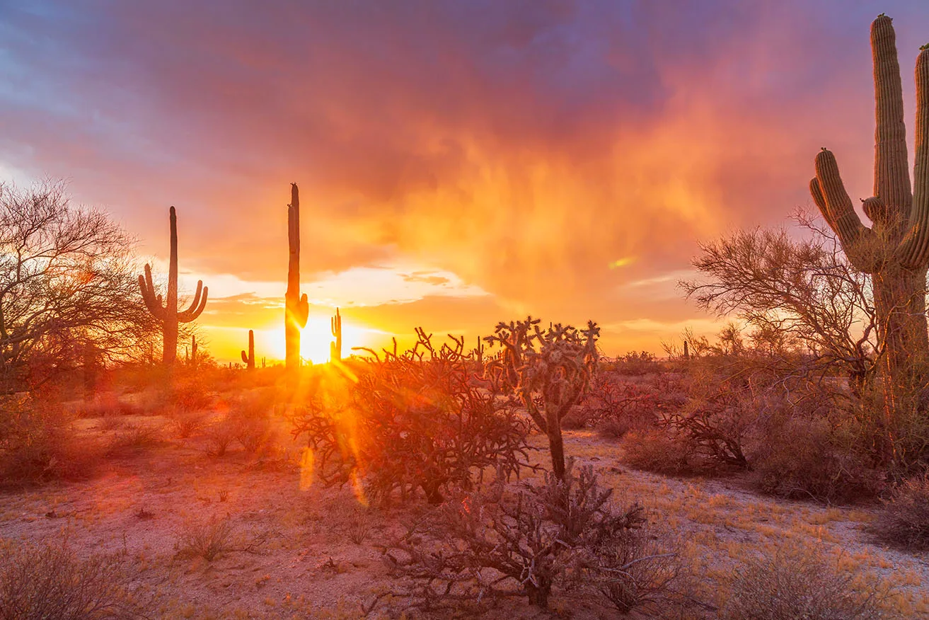 JS038 Sunset off Florence Kelvin Highway Sunset off Florence Kelvin Highway, a fine art photograph by Janell Evelyn Baca, Casa de Baca Studios, Florence, Arizona