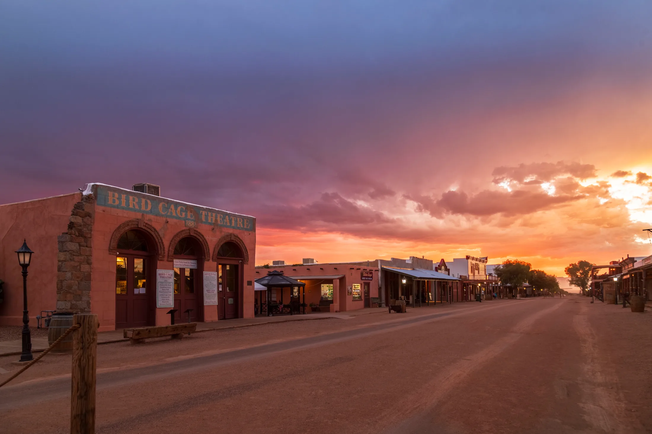 MSS (78) Tombstone AZ Tombstone AZ, sunset and sunrise, a fine art photograph by Michael Joseph Baca, Casa de Baca Studios, Florence, Arizona