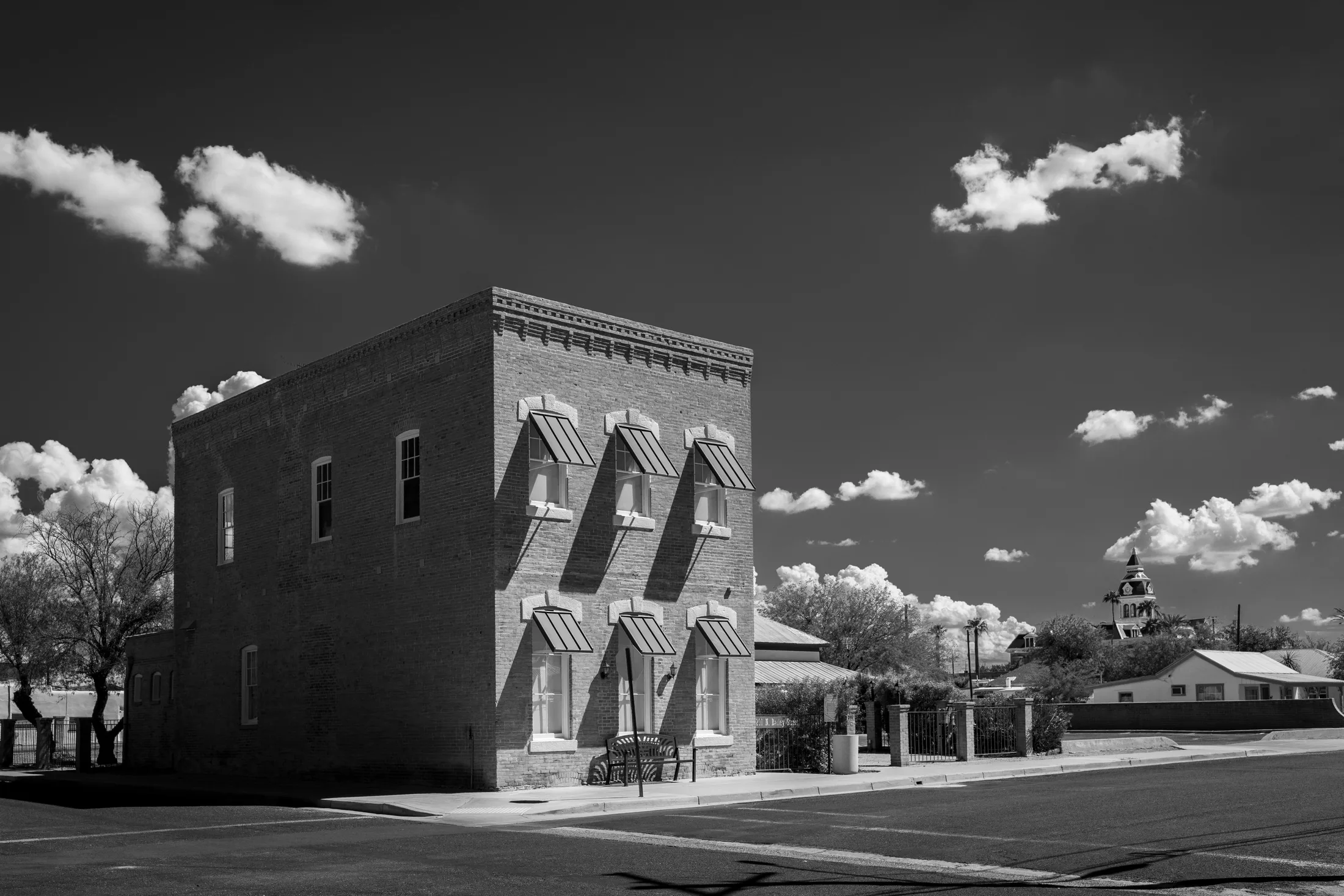 MAR (54) Vanderkamp Buildling Florence AZ Vanderkamp Buildling Florence AZ, architecture, a fine art photograph by Michael Joseph Baca