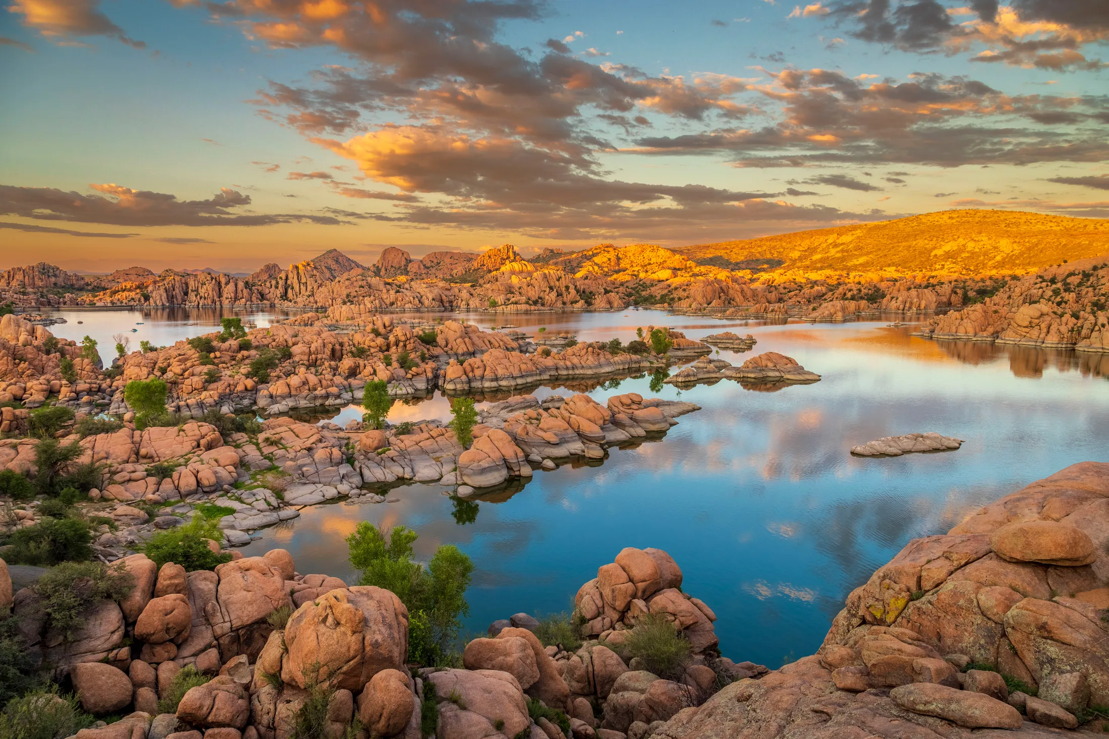 MBH (21) Watson Lake Prescott AZ Watson Lake Prescott AZ, ocean and lake and river and pier, a fine art photograph by Michael Joseph Baca