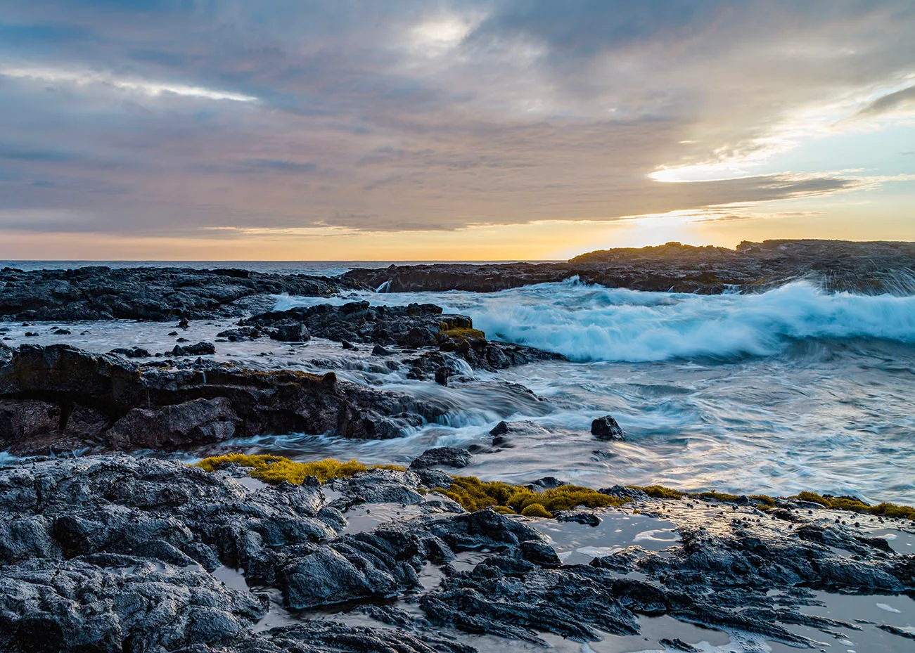 JW021 Wawaloli Beach tide pools Wawaloli Beach tide pools, ocean and lake and river and pier, a fine art photograph by Janell Evelyn Baca