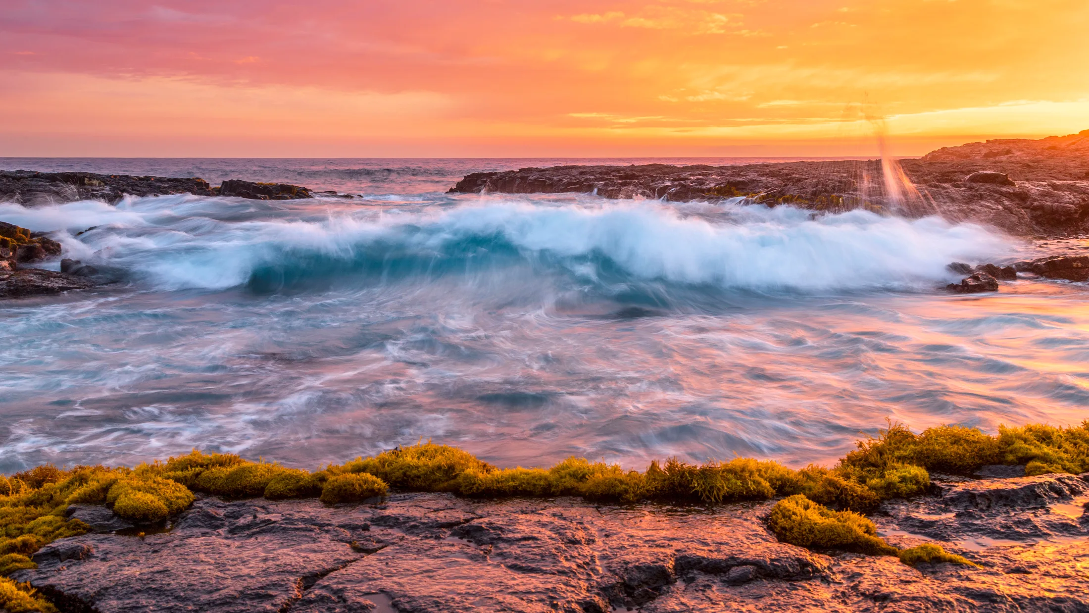 MBH (31) Wawaloli Beach Tide Pools Big Island Hawaii Wawaloli Beach Tide Pools Big Island Hawaii, ocean and lake and river and pier, a fine art photograph by Michael Joseph Baca