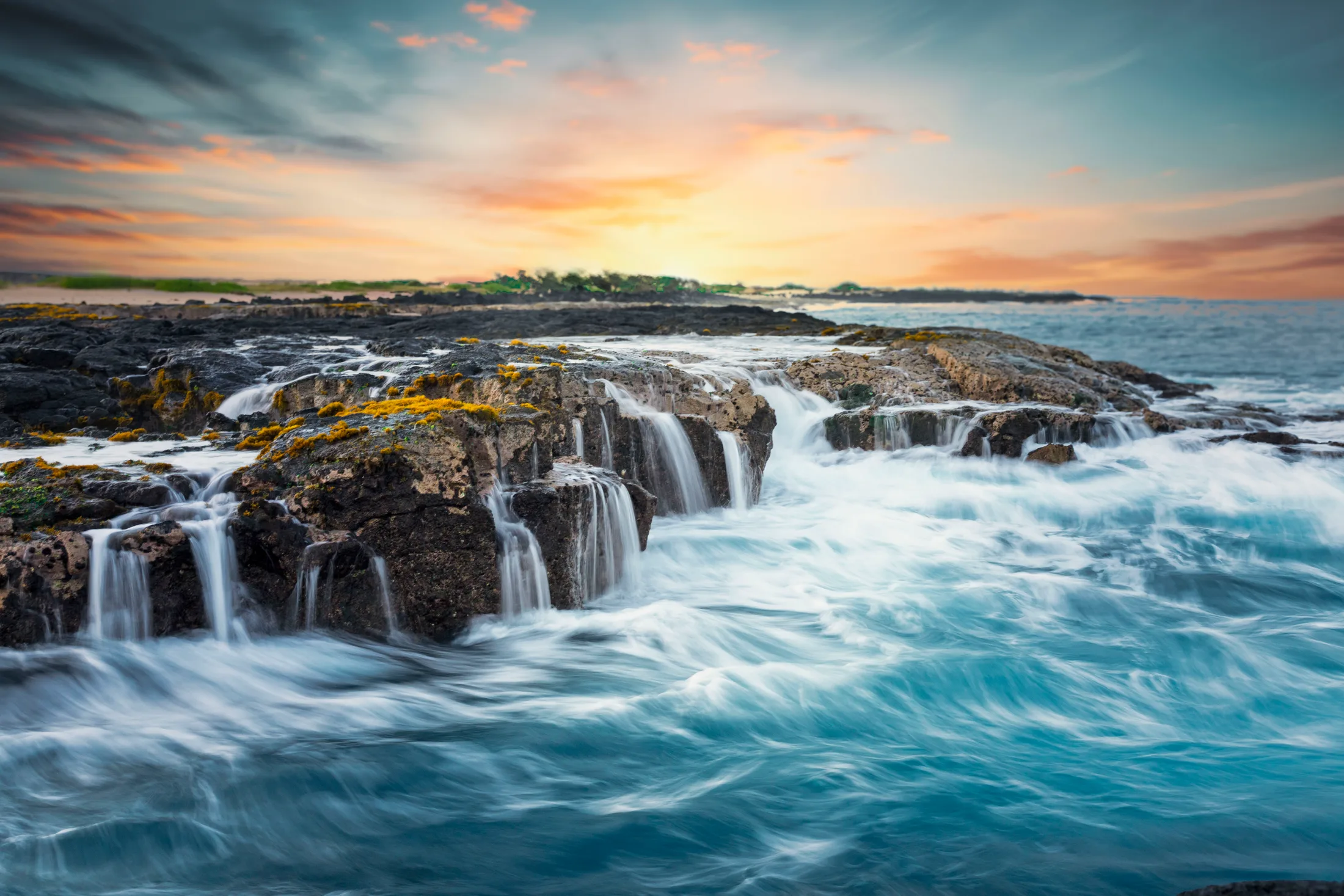 MBH (33) Wawaloli Beach Tide Pools Big Island Hawaii Wawaloli Beach Tide Pools Big Island Hawaii, ocean and lake and river and pier, a fine art photograph by Michael Joseph Baca