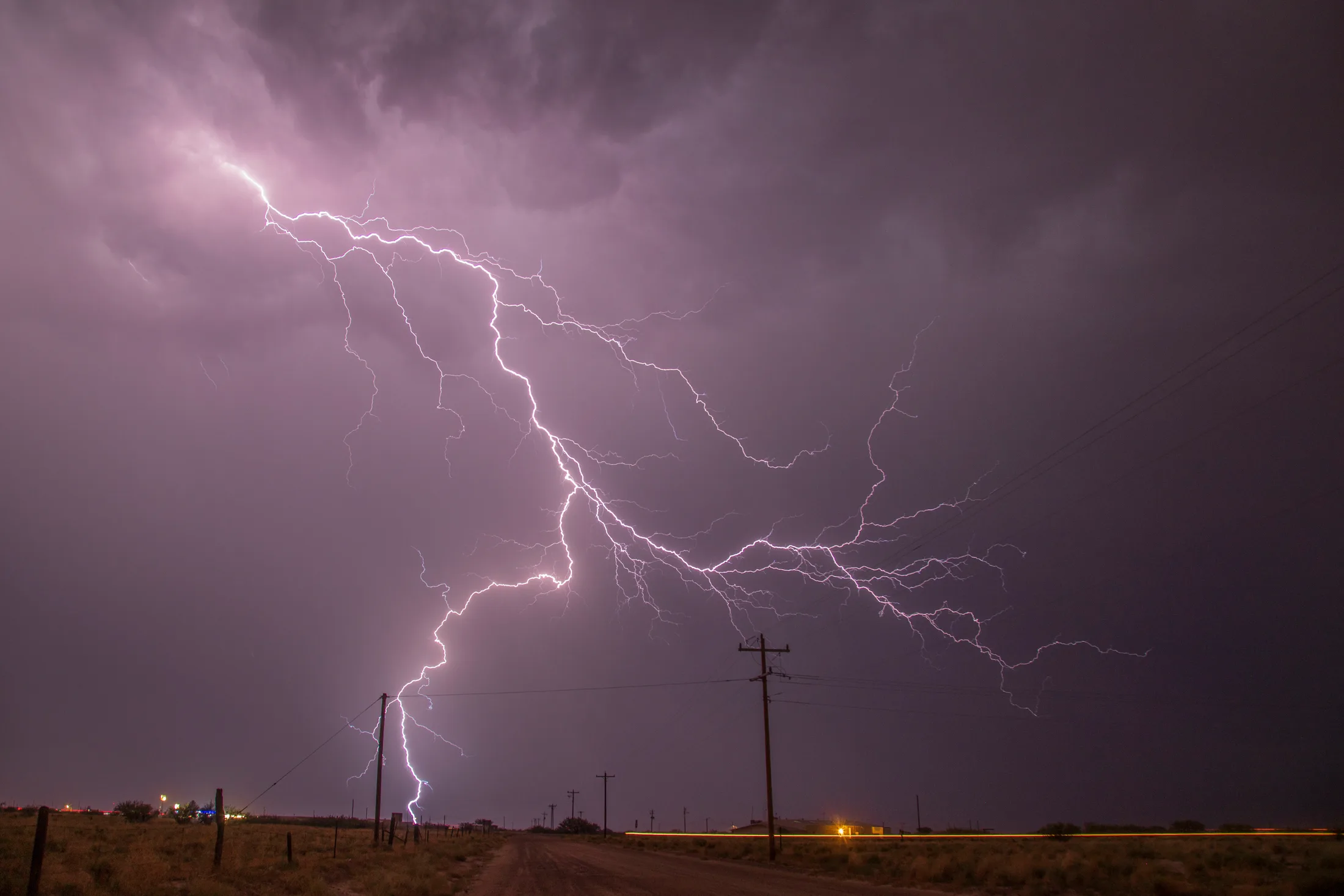 MST (58) Wilcox Arizona Wilcox Arizona, lightning, a fine art photograph by Michael Joseph Baca, Casa de Baca Studios, Florence, Arizona