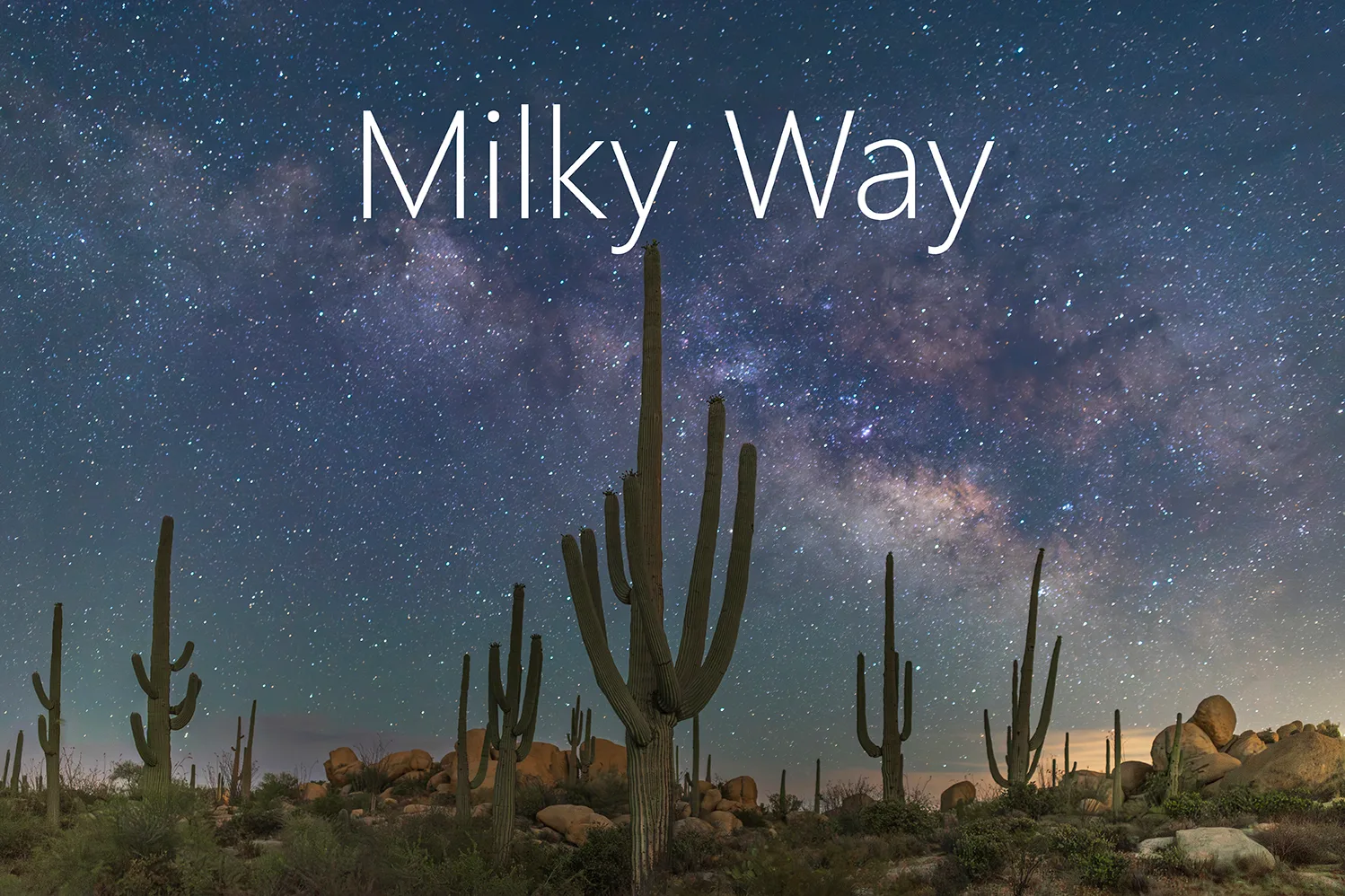 MMY (1) Stagecoach Stop Eloy AZ, milky way, a fine art photograph by Michael Joseph Baca